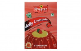 Five Star Jelly Crystals, Strawberry Flavour  Box  90 grams